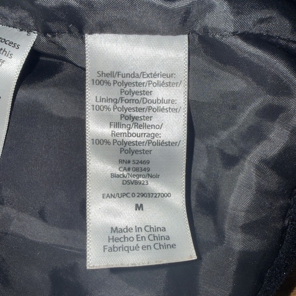 Sofia Vergara Black Puffer Jacket Coat Velveteen Womens Size Medium Comfy Soft - Picture 6 of 8